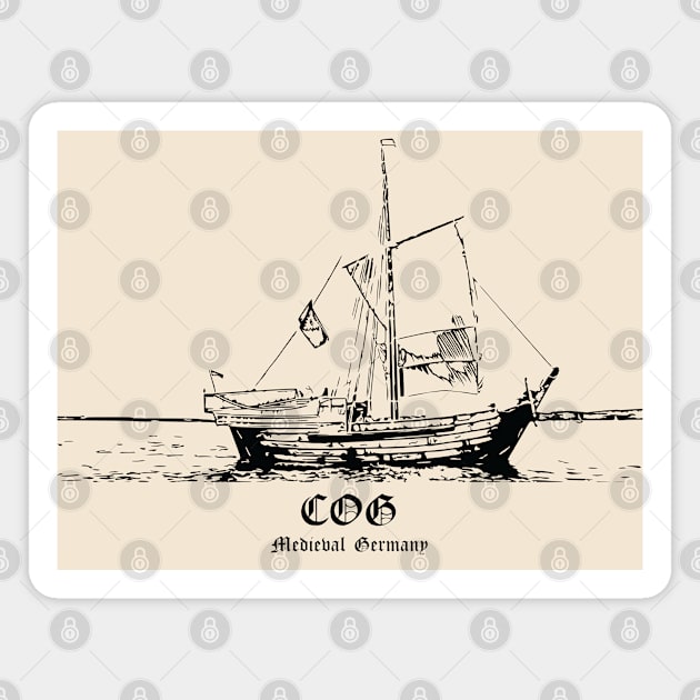 Medieval Cog Magnet by Lakeric